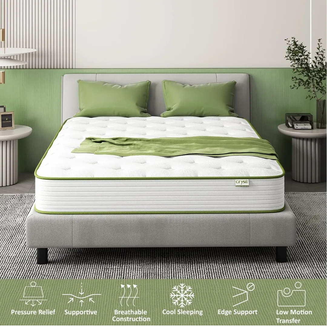 Crystli 10" Double/Full Size Hybrid Mattress thumbnail