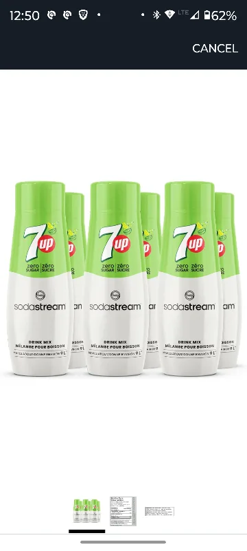 SodaStream 7 Up Zero Drink Mix thumbnail