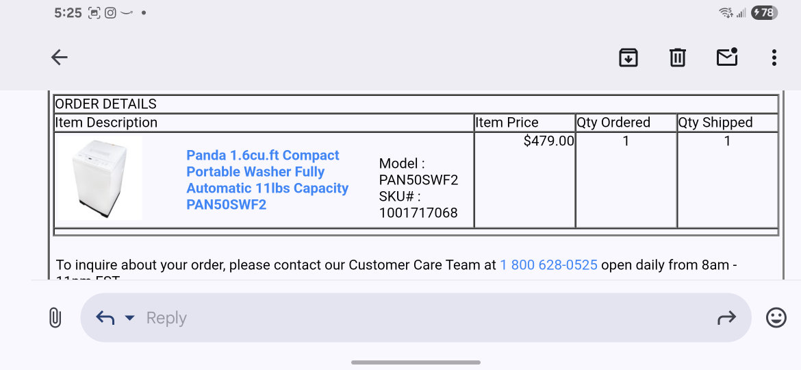 Panda PAN56SGWF2 Portable Washing Machine - photo 2