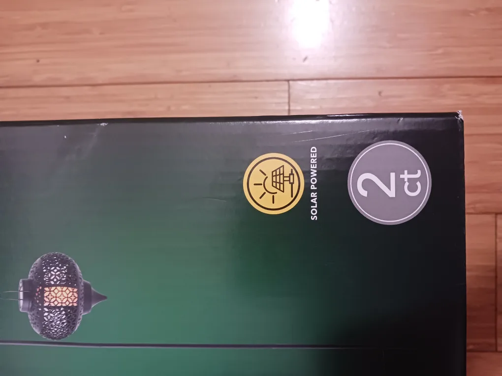 CASALUX Set of 2 Solar Powered Lanterns with Stake - New image indicator(3)