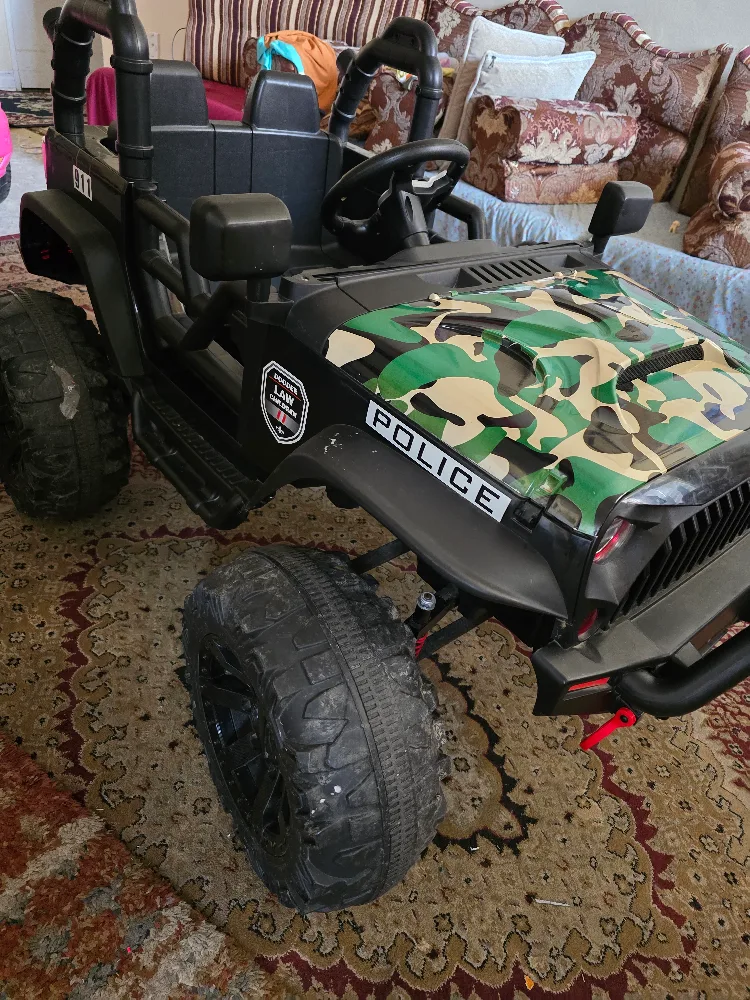 Kids Ride On Police Truck thumbnail