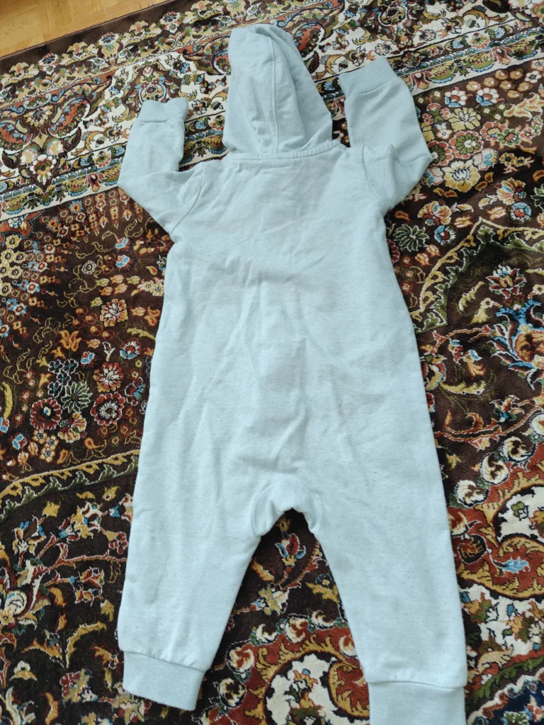 Nike Baby Zip-Up Hoodie Onesie - Size 9M image indicator(3)