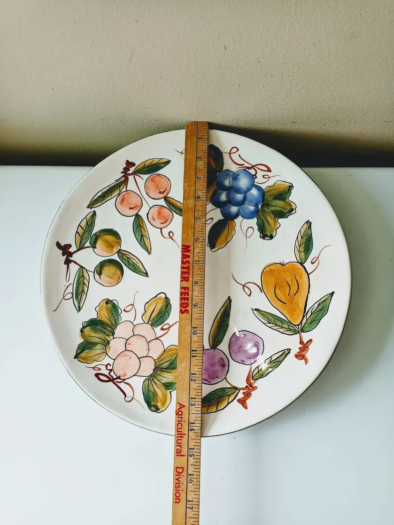 14¼ Tabletop Glazed Ceramic Plate 🇨🇦 image indicator(2)