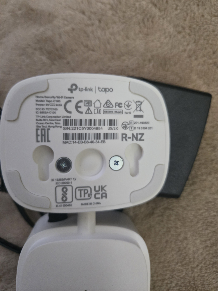 TP-Link Tapo C100 Home Security Wi-Fi Camera - photo 2