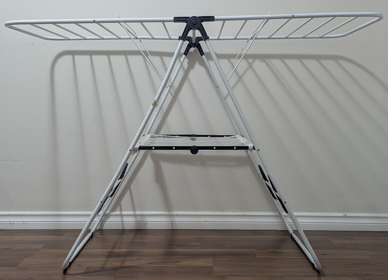 Foldable Clothes Drying Rack - White - photo 2