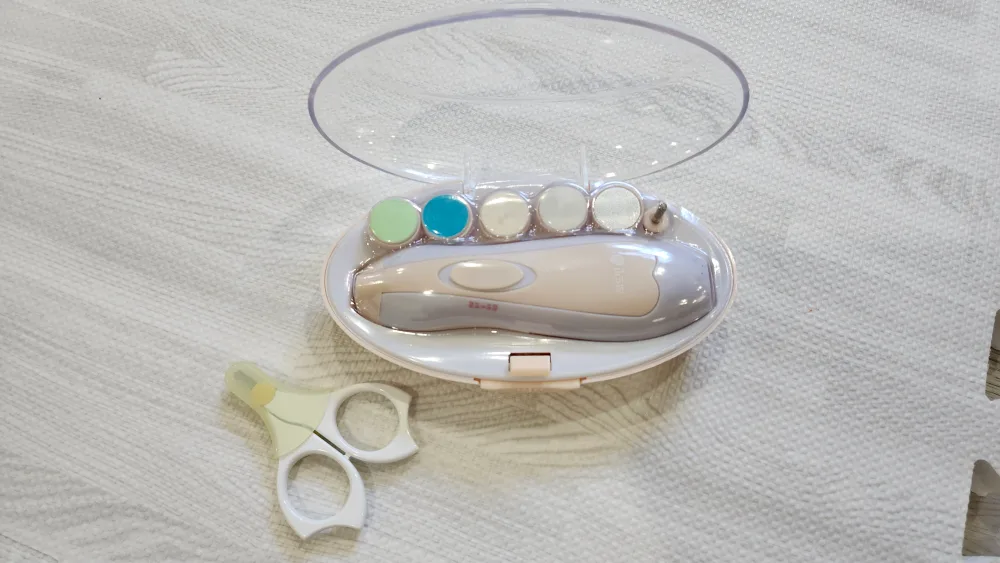 Electric Baby Nail Trimmer Kit & Baby scissors thumbnail