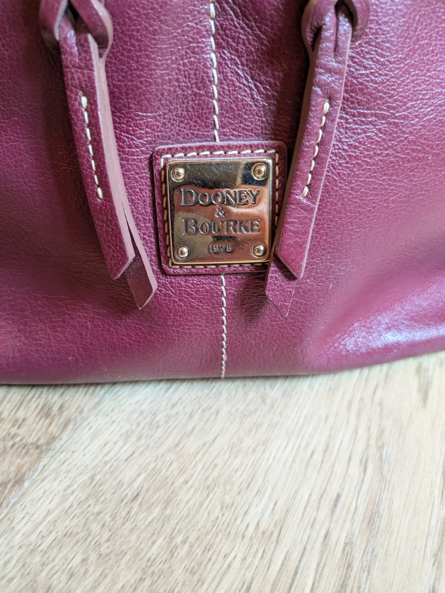 Dooney & Bourke Leather Shoulder Bag in Oxblood image indicator(2)