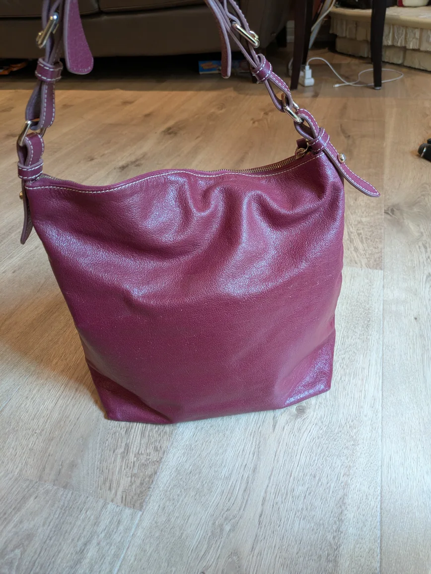 Dooney & Bourke Leather Shoulder Bag in Oxblood image indicator(3)