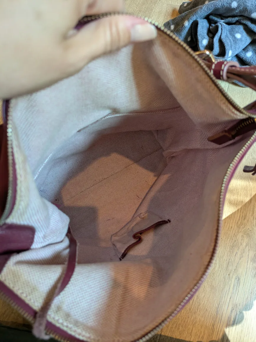 Dooney & Bourke Leather Shoulder Bag in Oxblood image indicator(5)