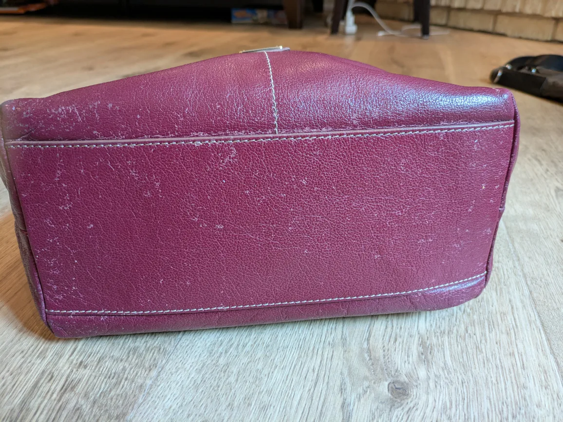 Dooney & Bourke Leather Shoulder Bag in Oxblood image indicator(6)