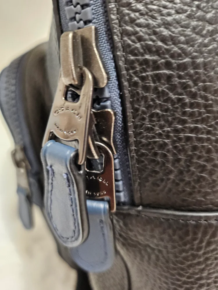 Coach Black Leather Backpack image indicator(7)