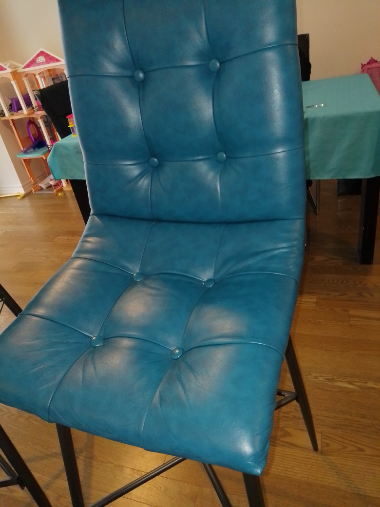 Set of 2 Teal Bar Stools - photo 4
