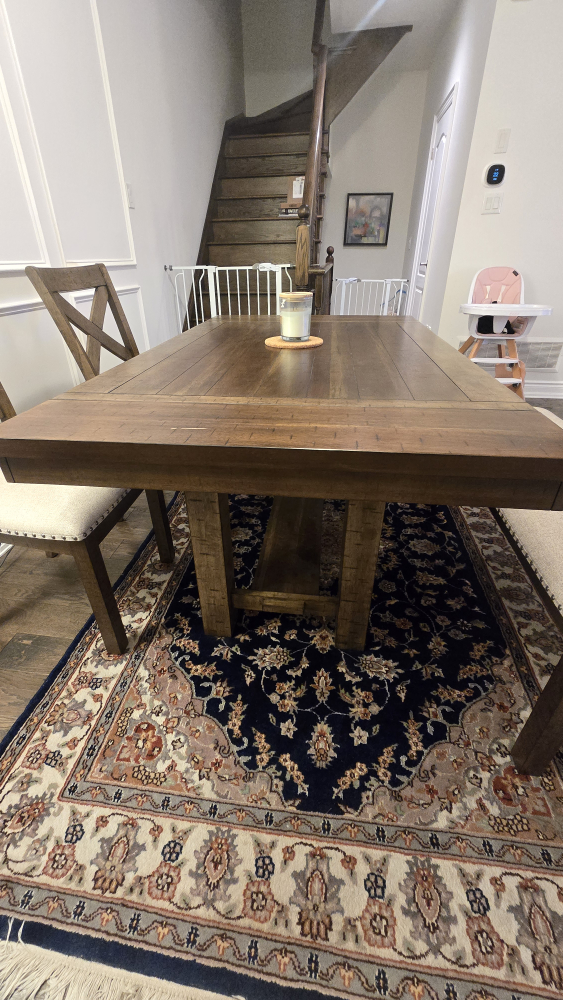 Dining Table Set with 2 Chairs and Bench