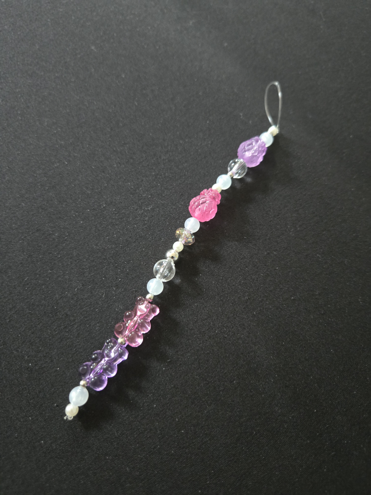 Handmade Beaded Phone Charm - photo 5