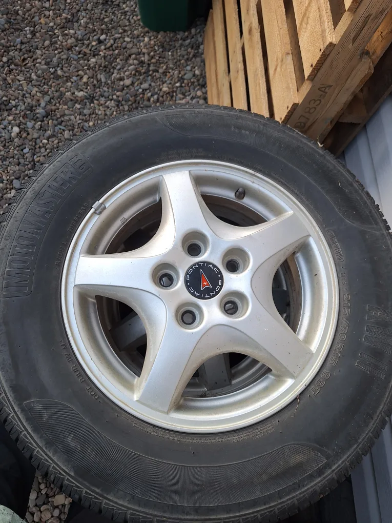 Motomaster AW II Tires on Pontiac Rims - 215/70R15 image indicator(4)