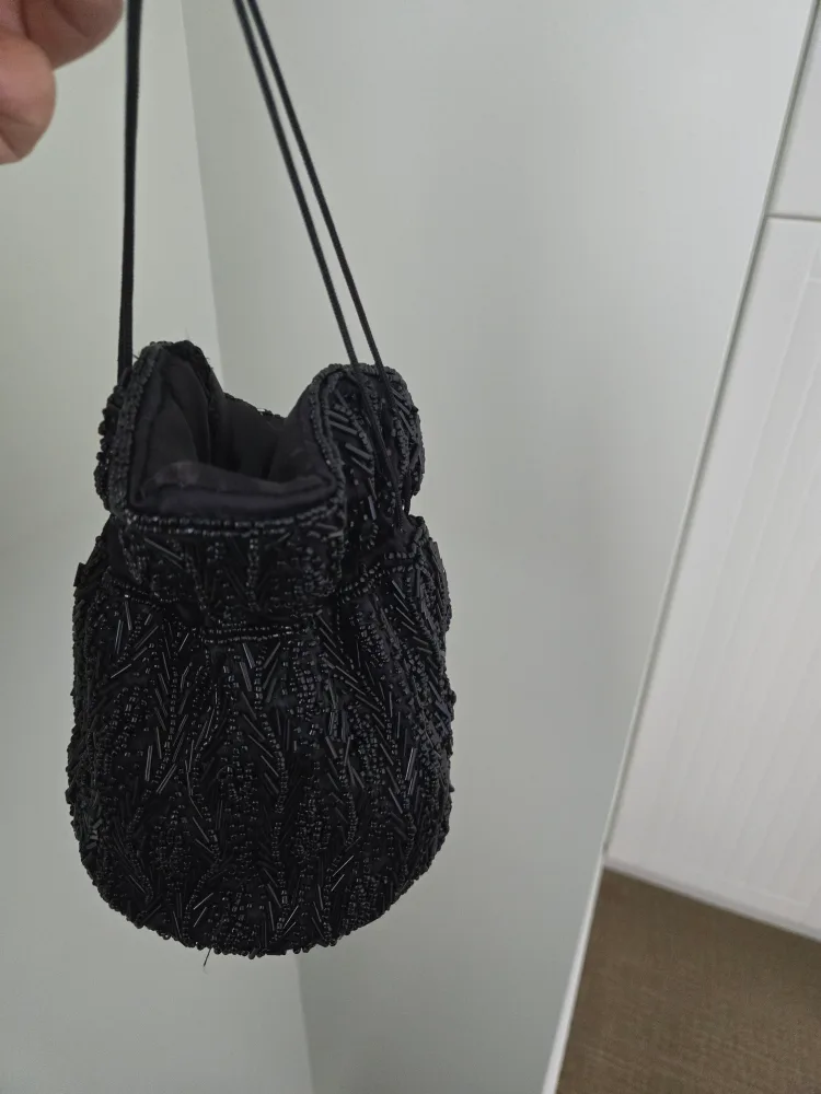 Beaded Evening Bag - Black thumbnail