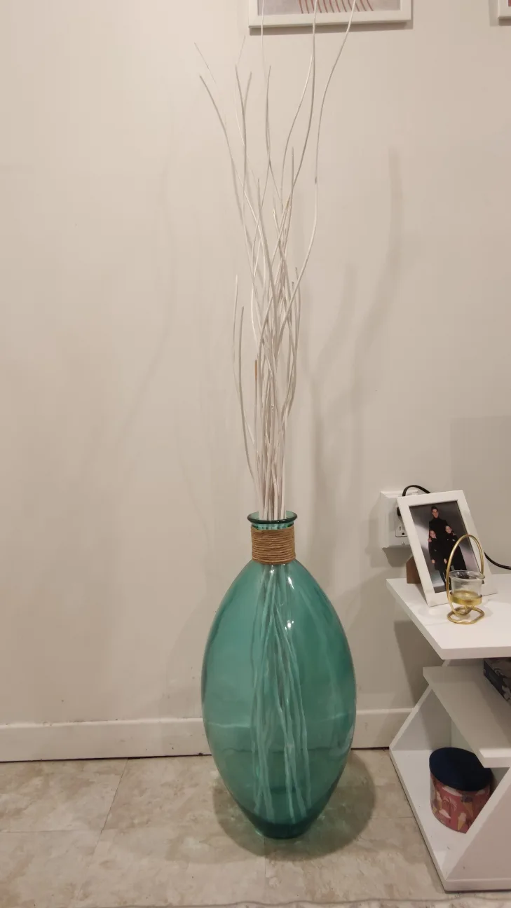 ✨Moving Sale✨ Large Glass Vase with Decorative Branches thumbnail