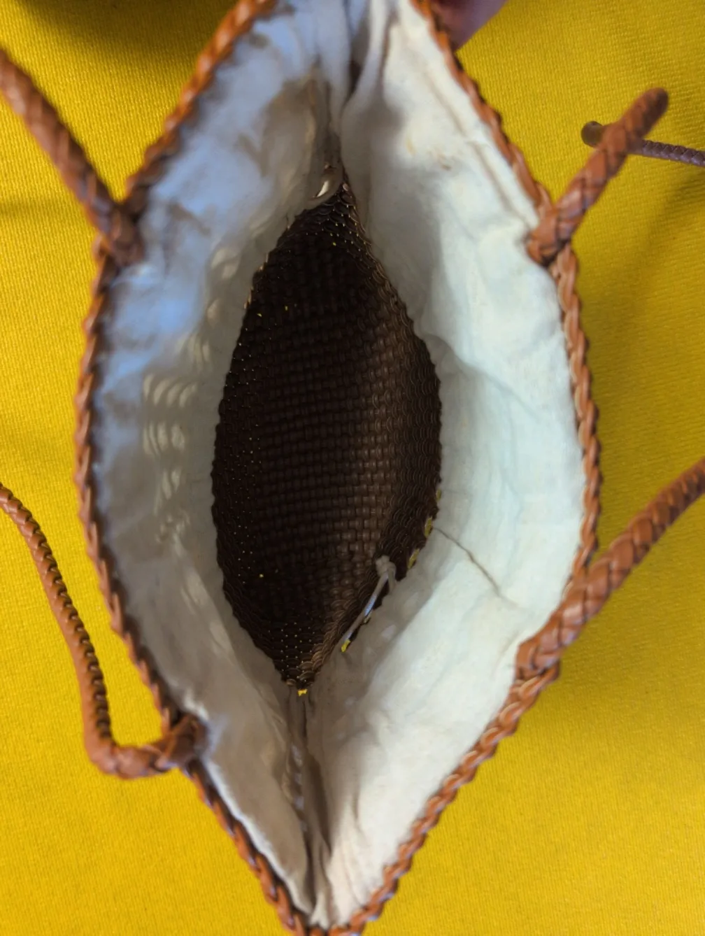 Zara Brown Woven Shoulder Bag image indicator(2)