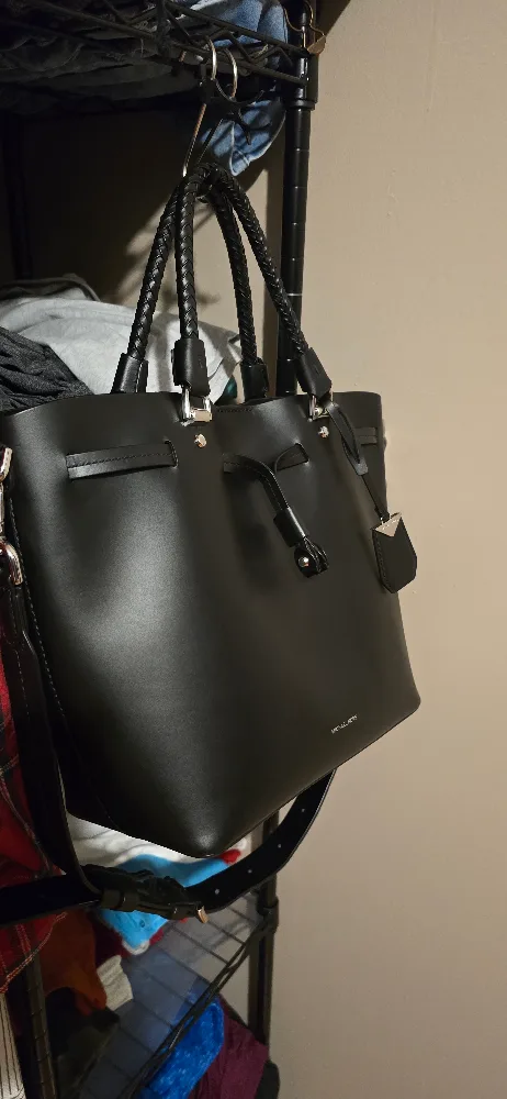Michael Kors Black Leather Purse thumbnail