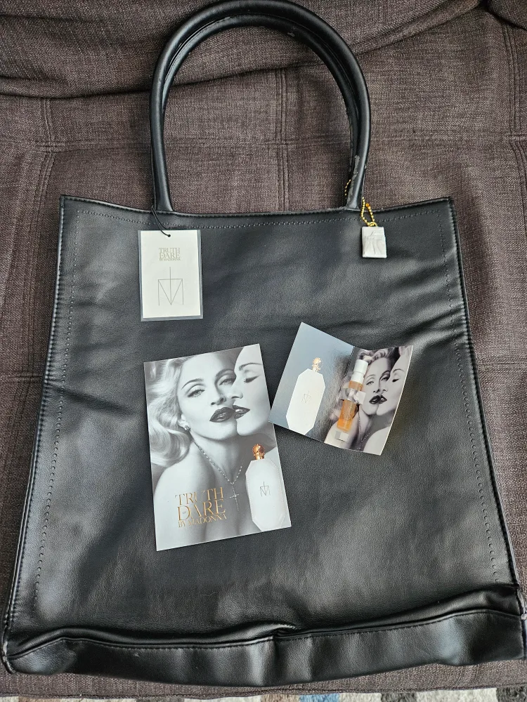 🇨🇦 Truth or Dare by Madonna Black Tote Bag thumbnail