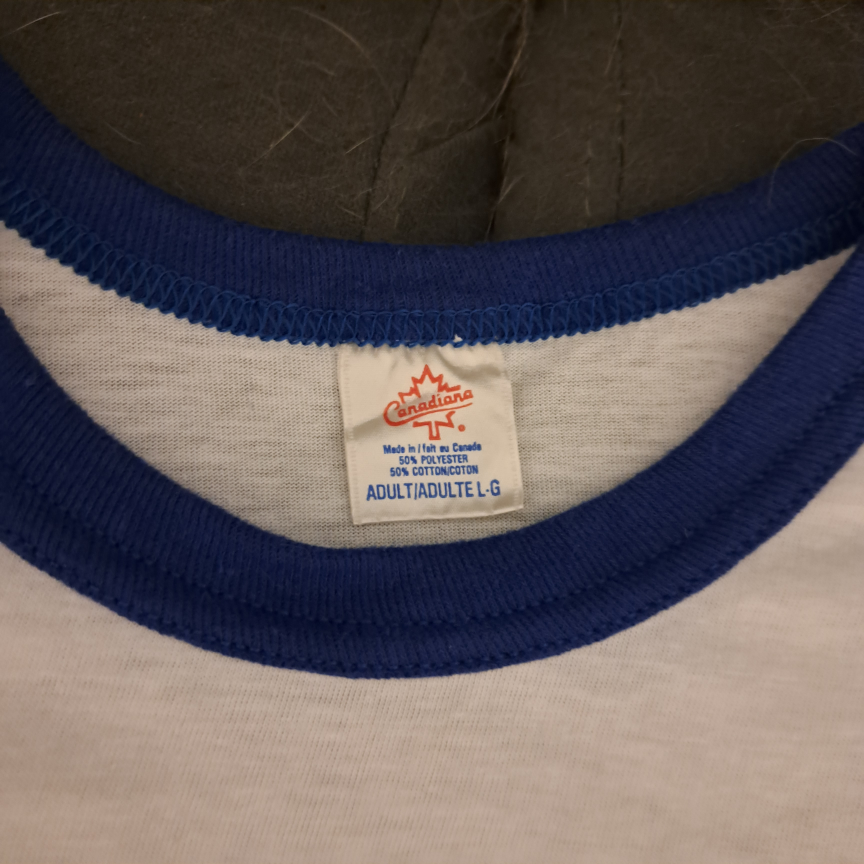 Canadiana Ringer T-Shirt - Jeux Canada Games 85 - Size L - photo 2