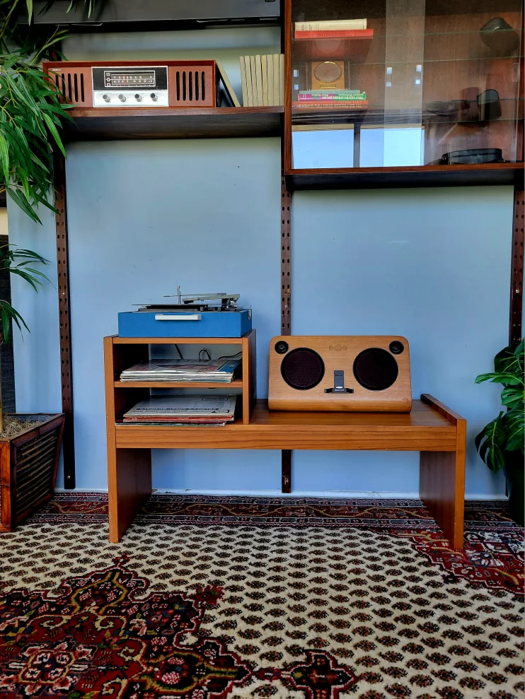 MCM Teak Media Stand (Delivery Available) thumbnail