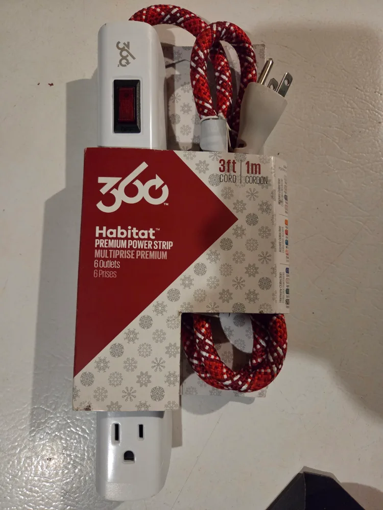 360 Habitat Premium Power Strip - 6 Outlets thumbnail
