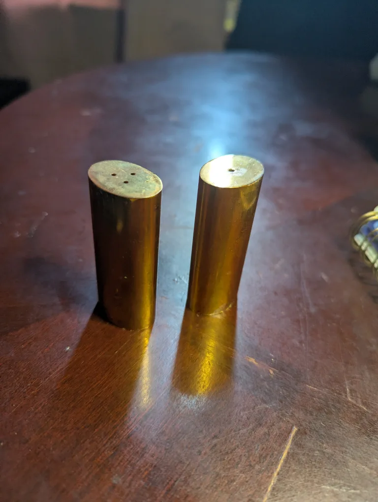 Brass Salt and Pepper Shakers thumbnail