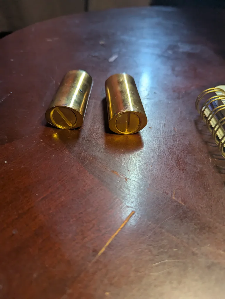 Brass Salt and Pepper Shakers image indicator(2)