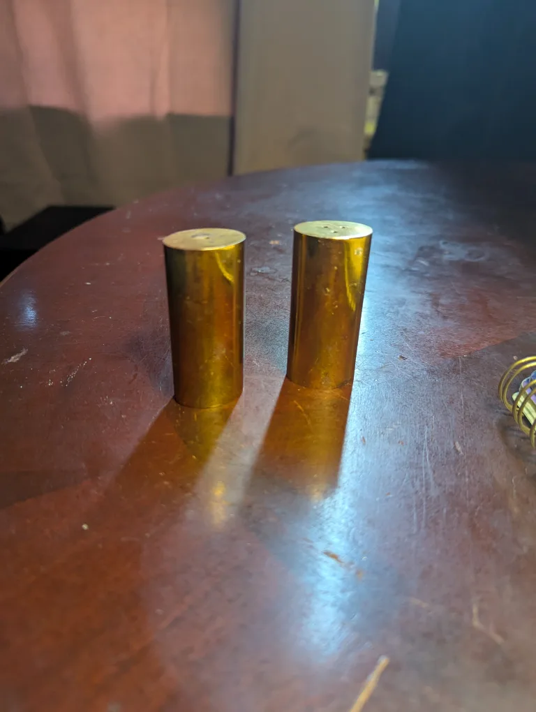 Brass Salt and Pepper Shakers image indicator(3)