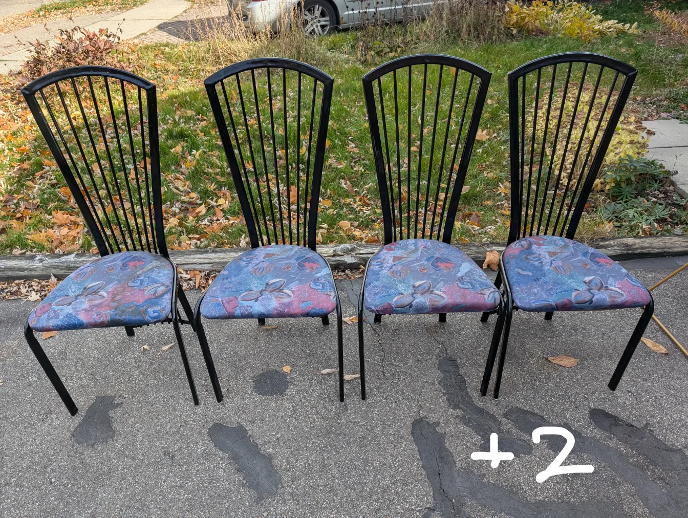 Set of 6 Vintage Dining Chairs thumbnail