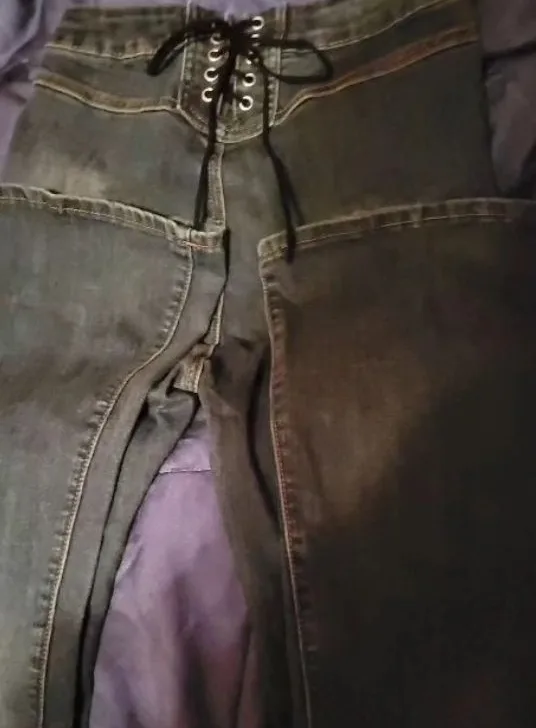 Lace-Up Waist Jeans thumbnail