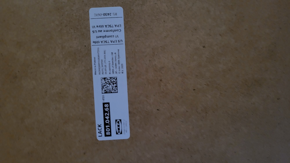 IKEA LACK Black Side Table - photo 2