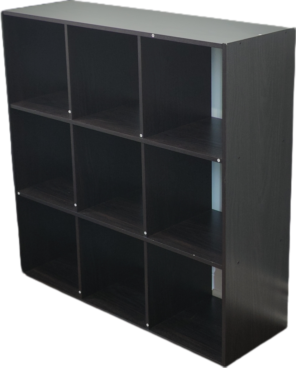 9-Cube Storage Shelf - Dark Brown