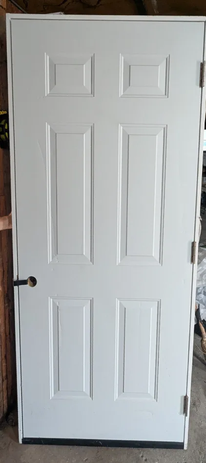 6 Panel Steel Utility Prehung Door 36x80 image indicator(2)