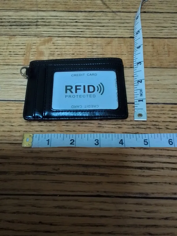 Black RFID Protected Card Holder image indicator(2)