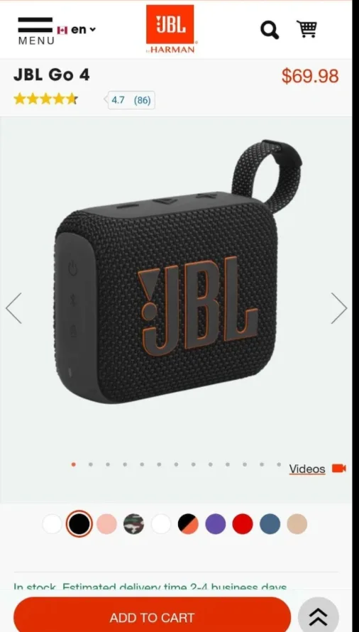 JBL Go 4 Portable Bluetooth Speaker - New in Box! thumbnail