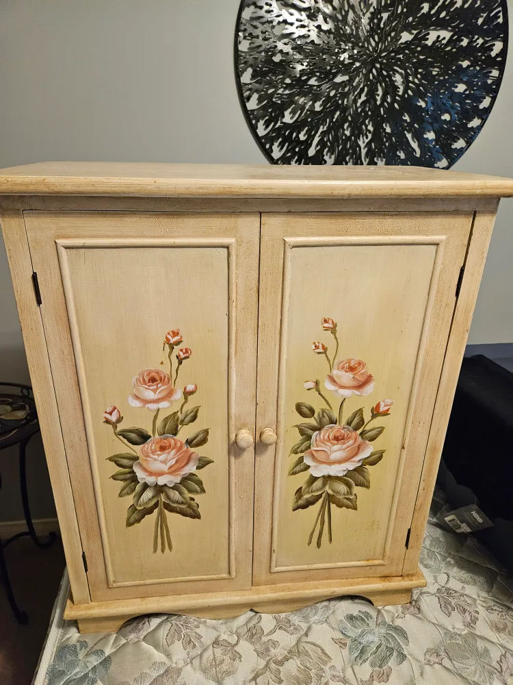Painted Wood Cabinet - Decorative thumbnail