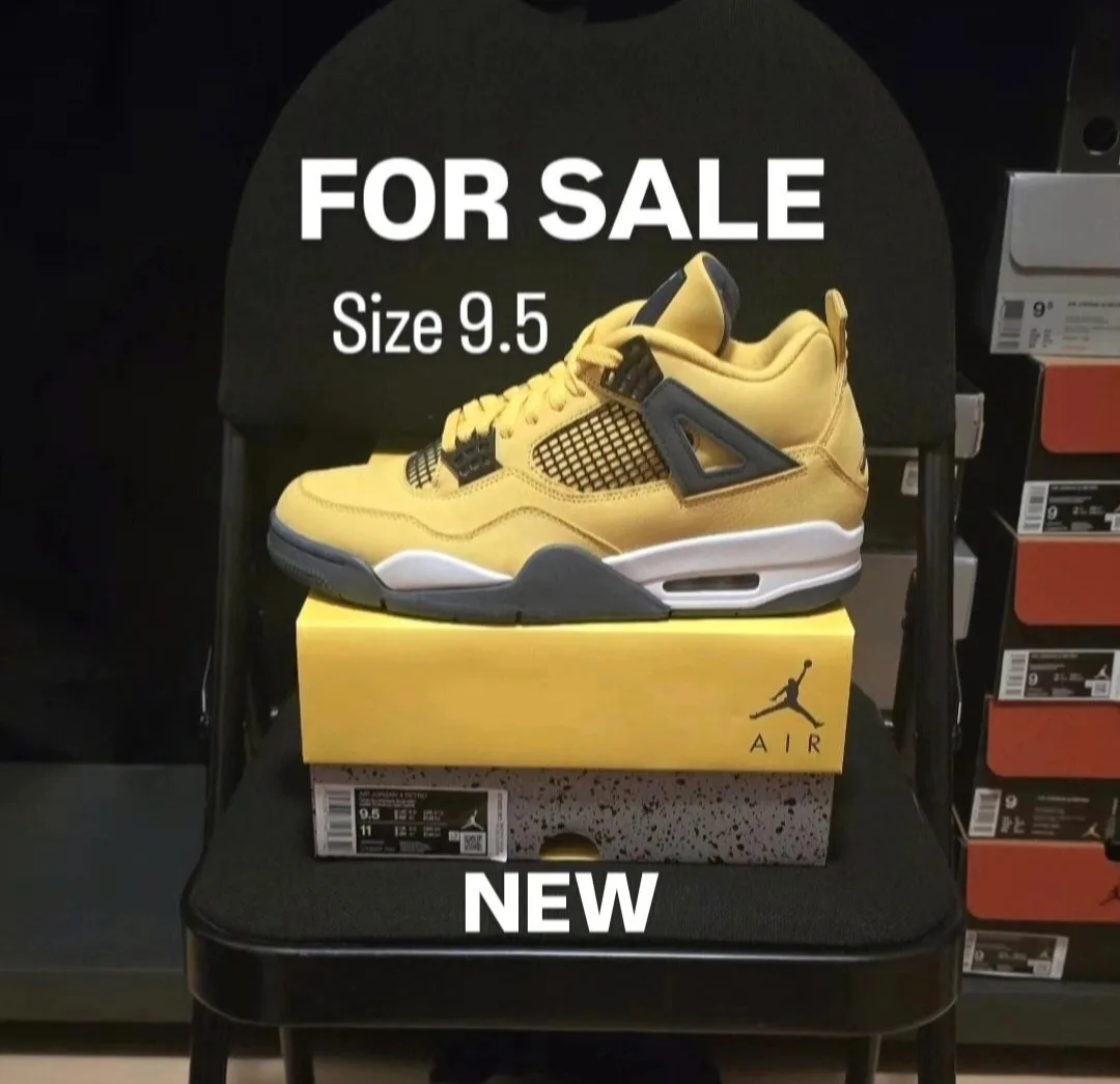 Air Jordan 4 Lightning size 9.5 thumbnail