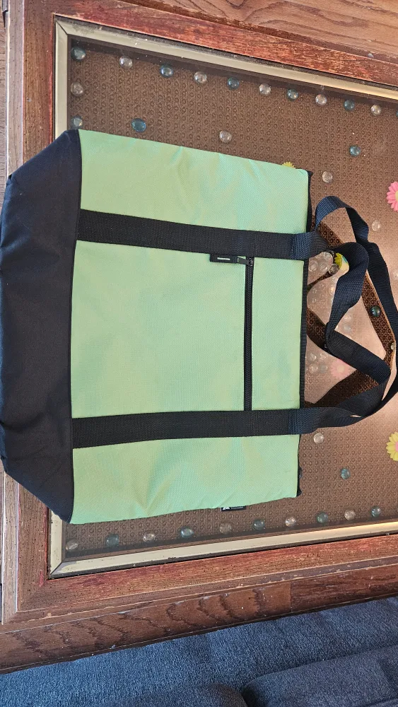 Insulated picnic Bag - Green & Black thumbnail
