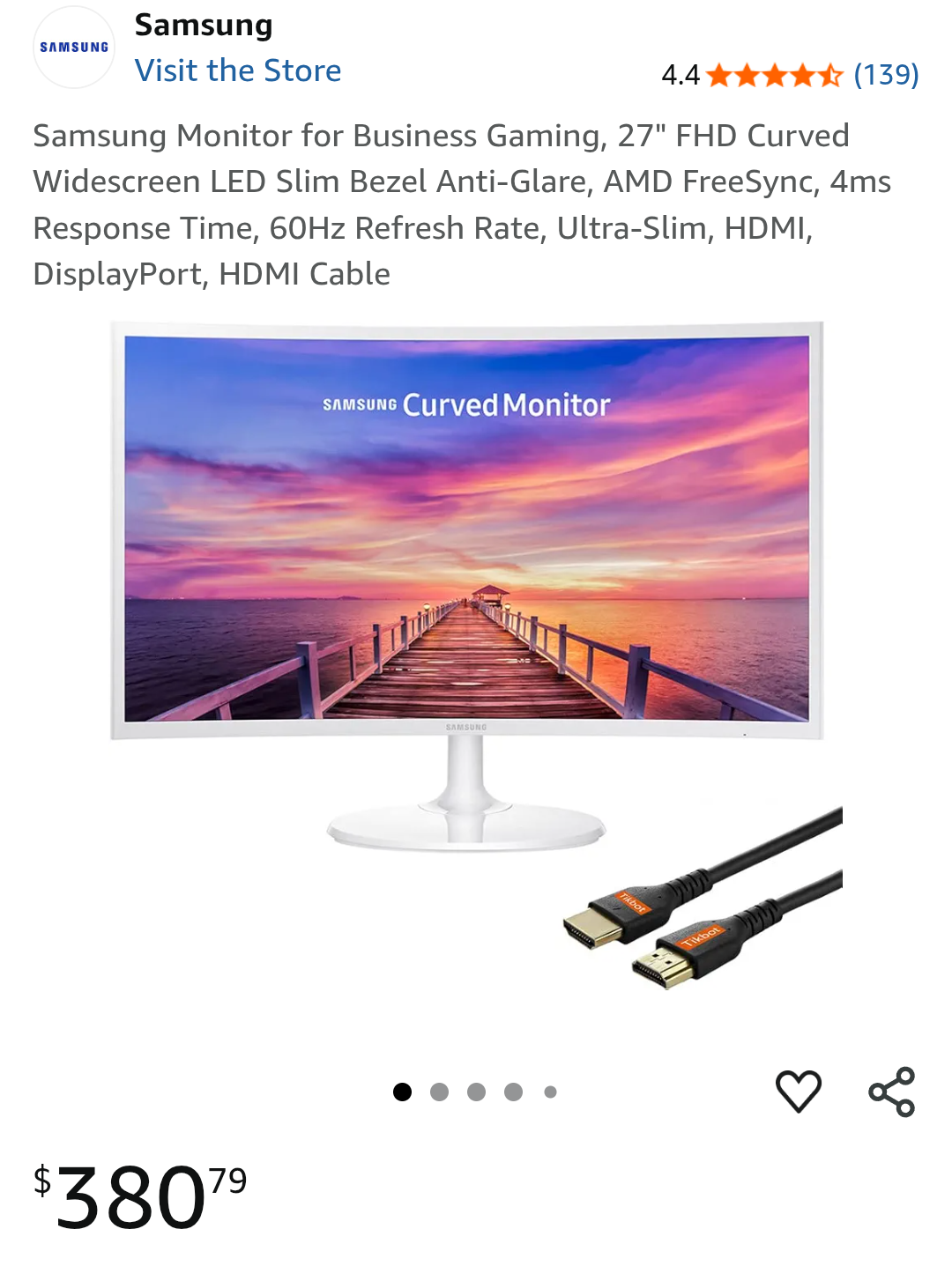 Samsung 27" FHD Curved Monitor - photo 5
