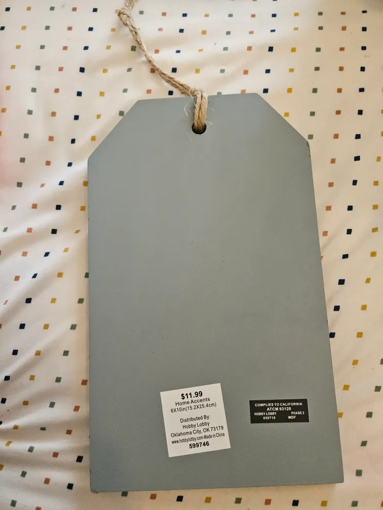 Hobby Lobby Baby Sleeping Door Hanger image indicator(4)