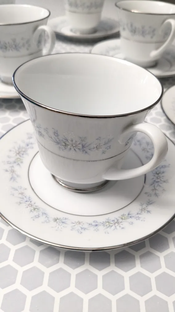 Noritake Marywood Contemporary Cup & Saucer Set thumbnail