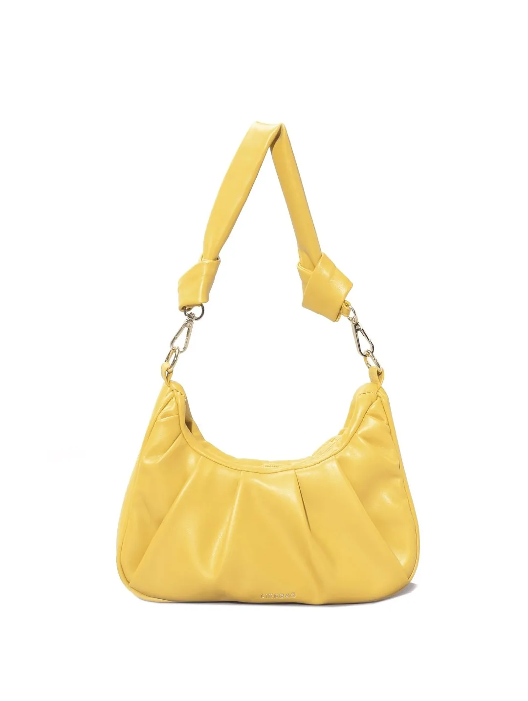 Jose & Bags Yellow Ruched Shoulder Bag thumbnail