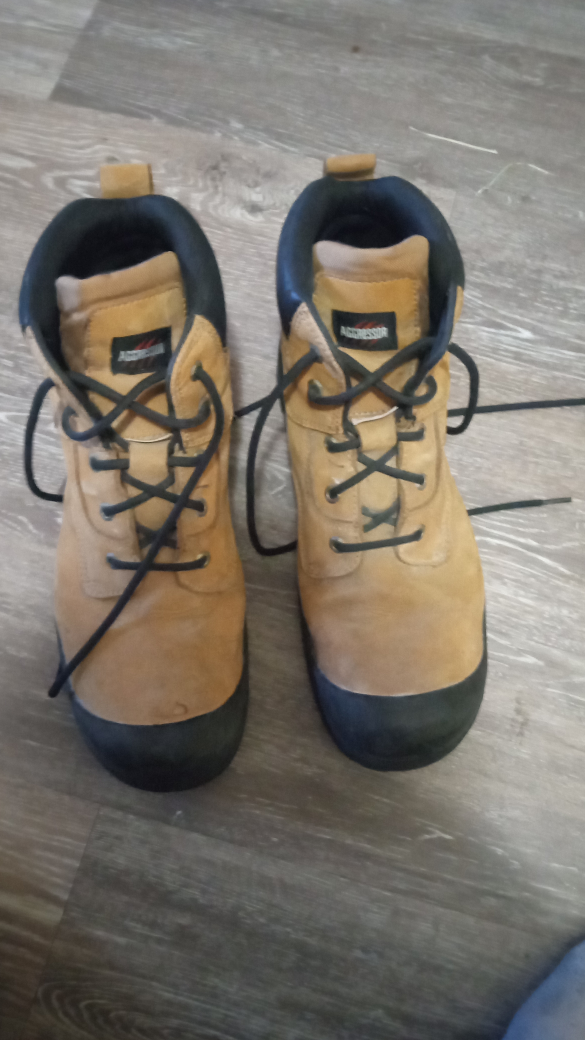 steel toe boots like new size 12 - photo 2