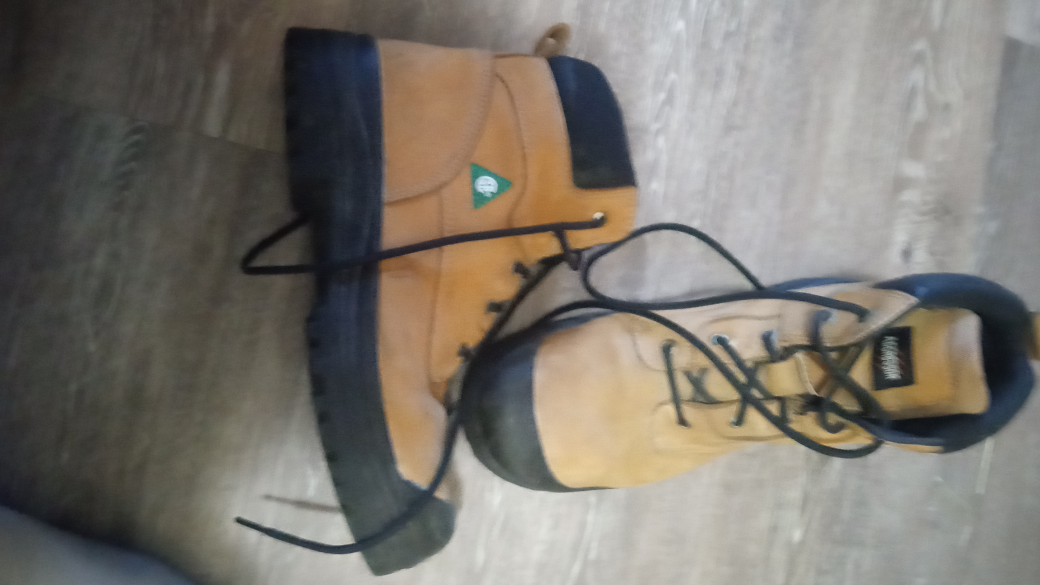 steel toe boots like new size 12 - photo 3