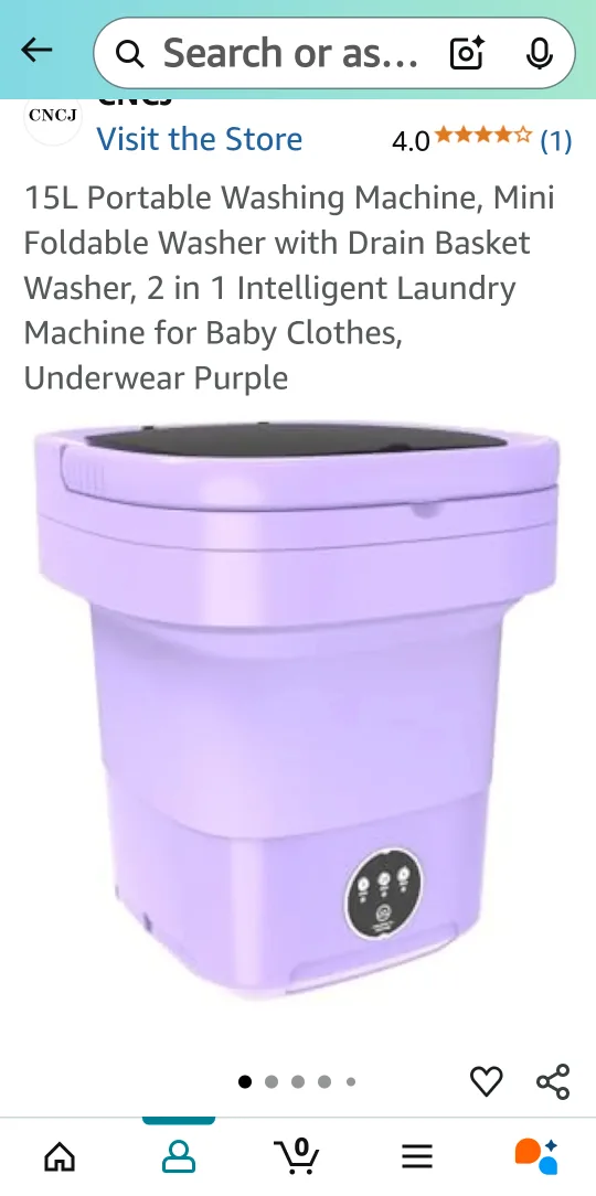 Mini Foldable Washing Machine - Portable & Compact thumbnail
