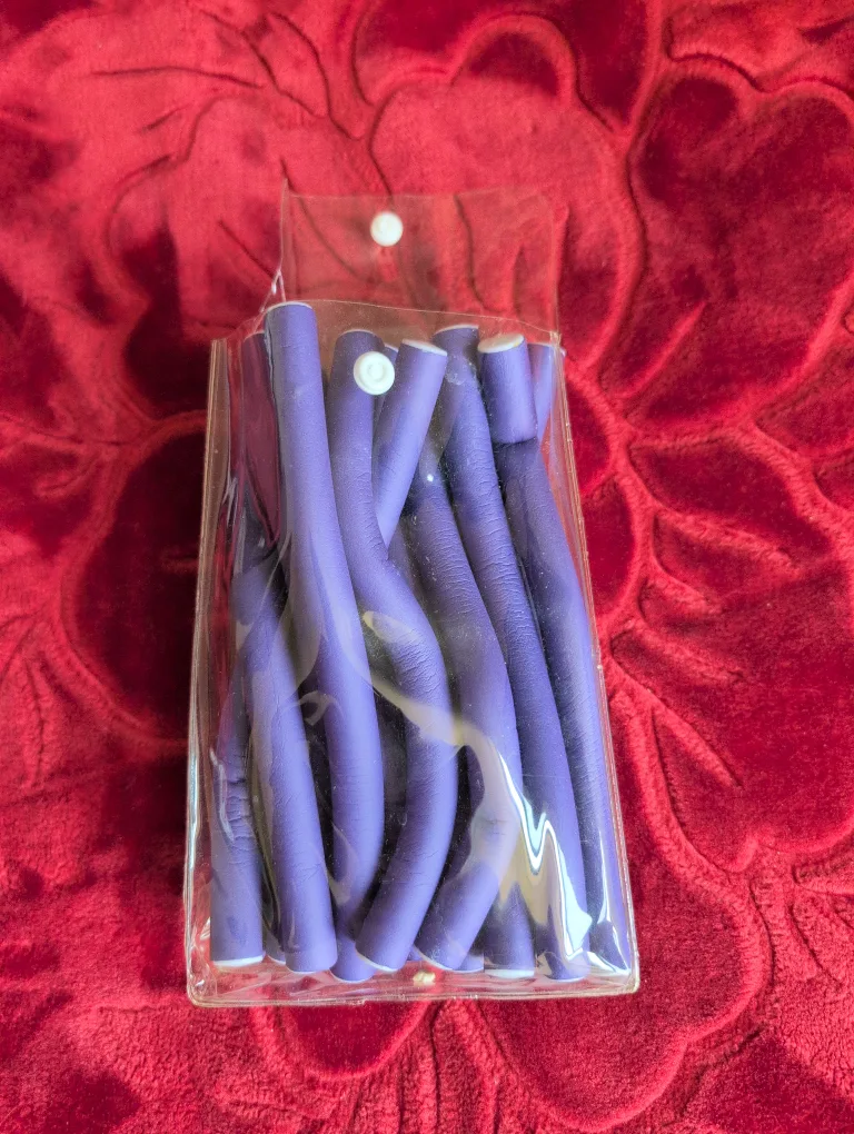🇨🇦 Soft Flexible Hair Curlers - Purple thumbnail