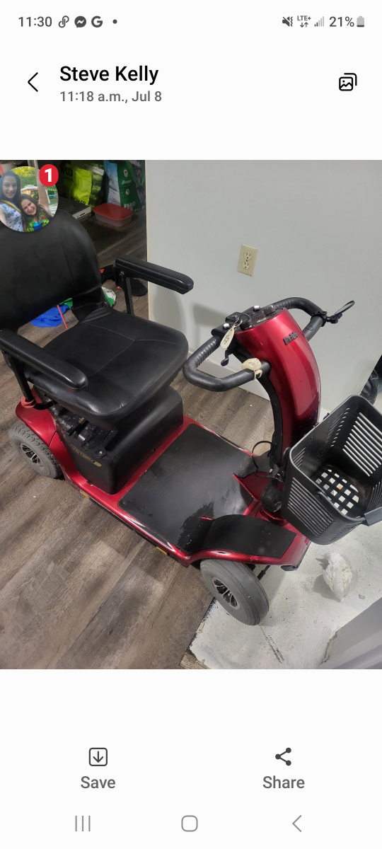 Pride Mobility Scooter - Red
