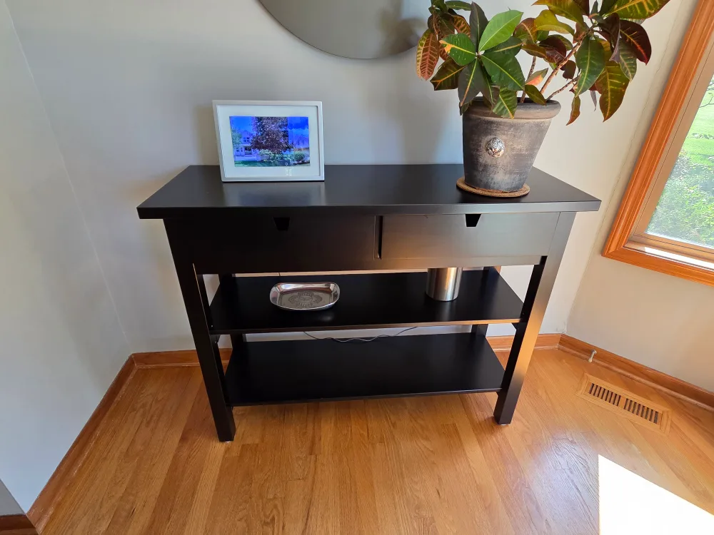 Black Console Table - 47" Wide thumbnail